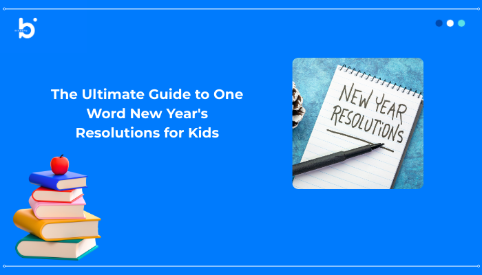 One Word New Year's Resolutions for Kids
