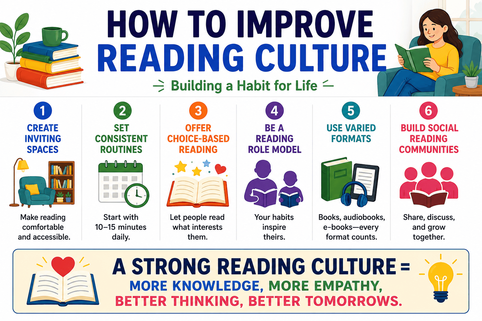 How to Improve Reading Culture- Building a Habit for Life